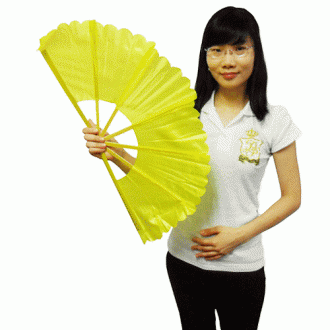 (Chứng nhận KC) Trick Fan-(Vàng)(Trick Fan Yellow) Giáo dục trẻ em Phép thuật Phép thuật nơi một chiếc quạt bị rách được phục hồi