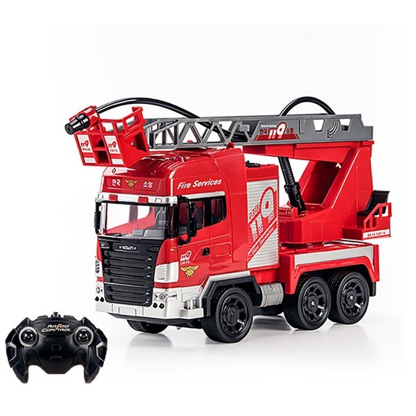 RC Fire Rescue 119 xe cứu hỏa không dây xe hơi có chức năng phun nước tự động chăm sóc chơi