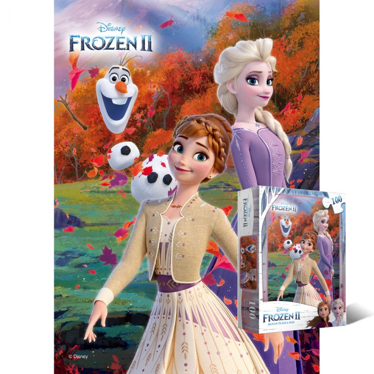 100 mảnh ghép Disney Frozen 2 Walk Mảnh lớn PL116D