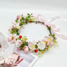 Tràng hoa headband tự cưới cô dâu tắm tự studio đạo cụ Julie J