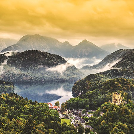 Câu đố 1000 mảnh Foggy Bavarian Alps