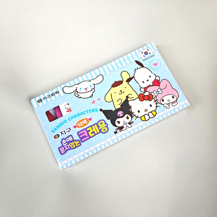 Bút chì màu 12 màu Nhân vật Sanrio Bút chì màu rảnh tay Địa hóa học