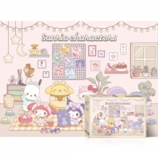 Bộ đồ chơi xếp hình 500 mảnh Sanrio Pyjama Party TPD05-057