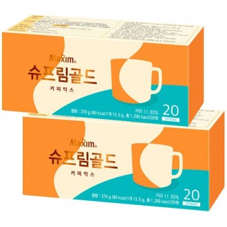 Dongseo Maxim Supreme Gold Coffee Mix 40T (20 miếng x 2)