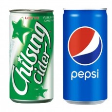 Chilsung Cider Pepsi Cola 190ml 15 lon (tổng cộng 30 lon)