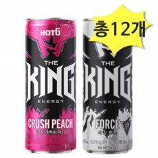 Hot Six The King Peach Crush 355 & Force 355ml x 6 cái (tổng cộng 12) Nước tăng lực Nước giải khát đóng hộp Nước giải khát có ga