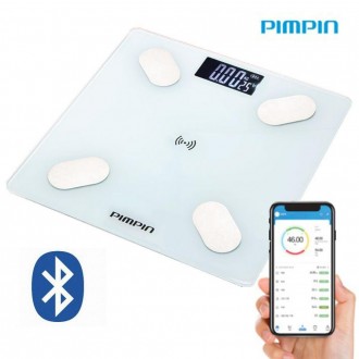 Pimpin007 Cân nước đo mỡ cơ thể Bluetooth 180kg