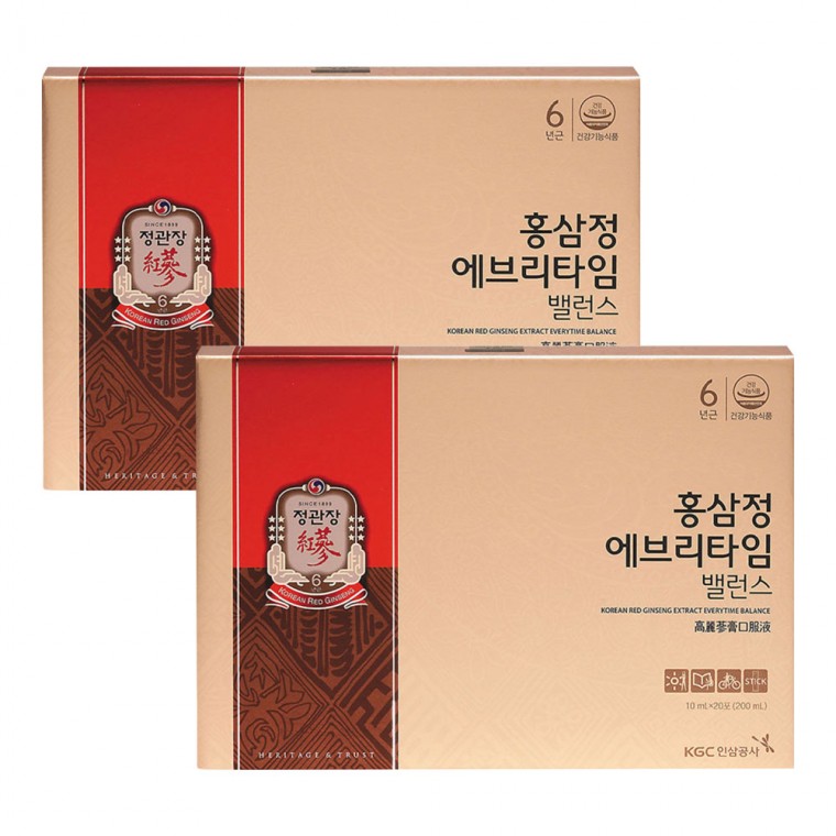 Chiết xuất hồng sâm CheongKwanJang Everytime Balance 10ml x 20 gói, 2 hộp