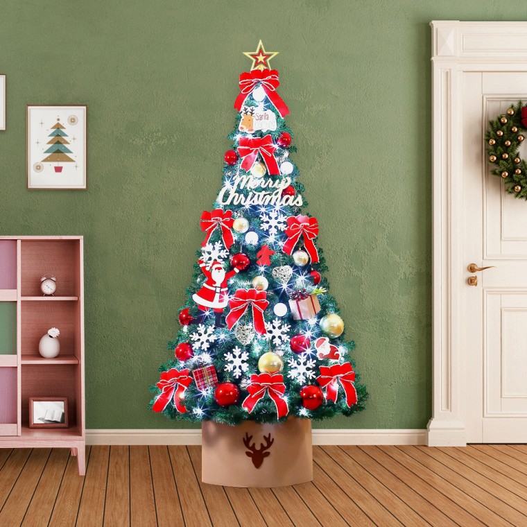 Bao gồm bộ bóng đèn cây thông Giáng sinh chào mừng ông già Noel dài 210cm