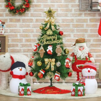 120cm Ông già Noel tặng cây thông kim đầy đủ cây thông Noel