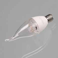 Bóng đèn LED chân nến ngọn lửa 5W E17 trong suốt KS