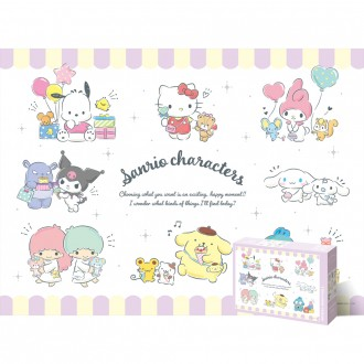 Xếp hình 100 mảnh Sanrio Nhân vật cùng nhau (mảnh lớn)