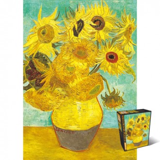 Bộ Ghép Hình 1000 Mảnh Van Gogh 12 Bông Hoa Hướng Dương HS784027