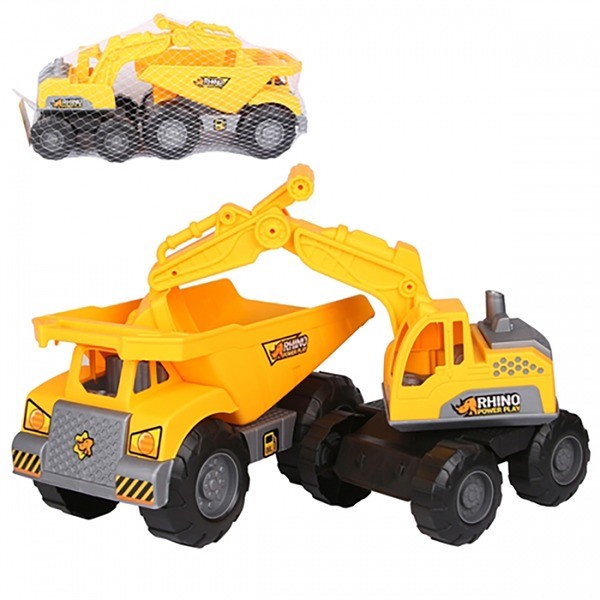 Rhino Dump & Excavator Sand Chơi Vui vẻ Chơi Năm giác quan