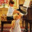 Bộ xếp hình 300 mảnh Anh chị em chơi đàn Piano Puzzle Life PL490