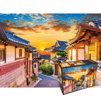 Bộ Xếp Hình 500 Mảnh Landmark Hoàng Hôn Làng Hanok HS789213