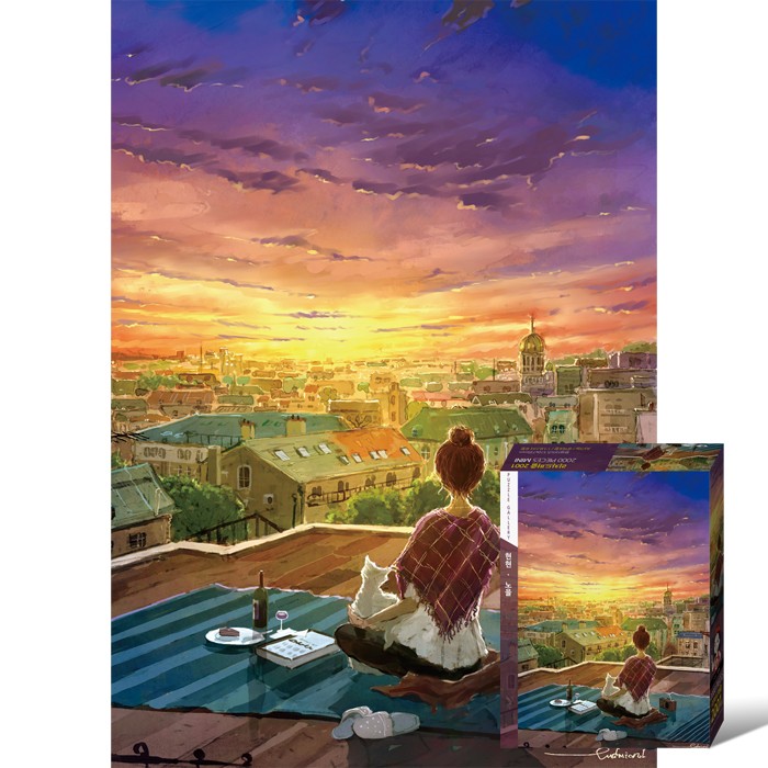 Bộ sưu tập câu đố 2000 mảnh Hyeonhyun-Sunset Puzzle Gallery PG2001