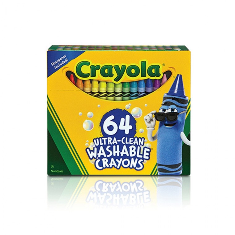 Crayola Bút Chì Màu Nước Có Thể Giặt Ultraclean 64 Màu