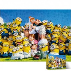 Bộ xếp hình 500 mảnh ghép Minions Đám cưới vui nhộn Xếp hình đầy màu sắc AL5301