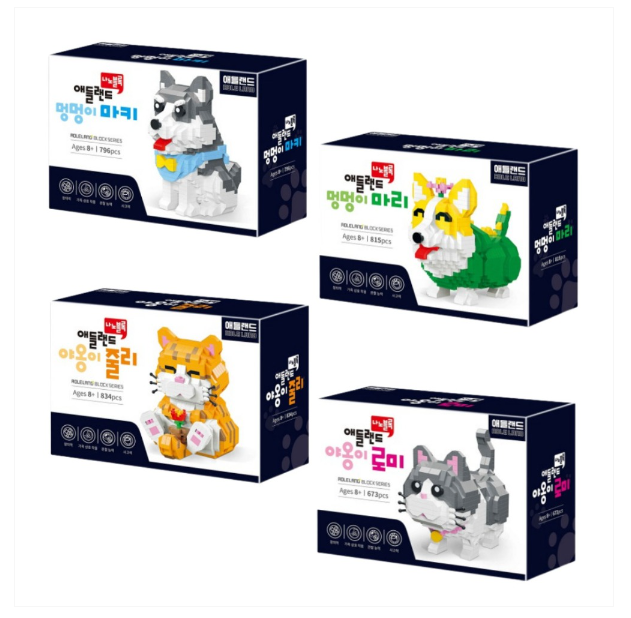 4 loại 16000 nanoblocks Adland [1 bộ 4]