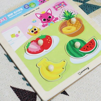 Câu đố bằng gỗ iNet Pinkfong Bebe Top Puzzle Fruit (P398)