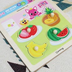 Câu đố bằng gỗ iNet Pinkfong Bebe Top Puzzle Fruit (P398)