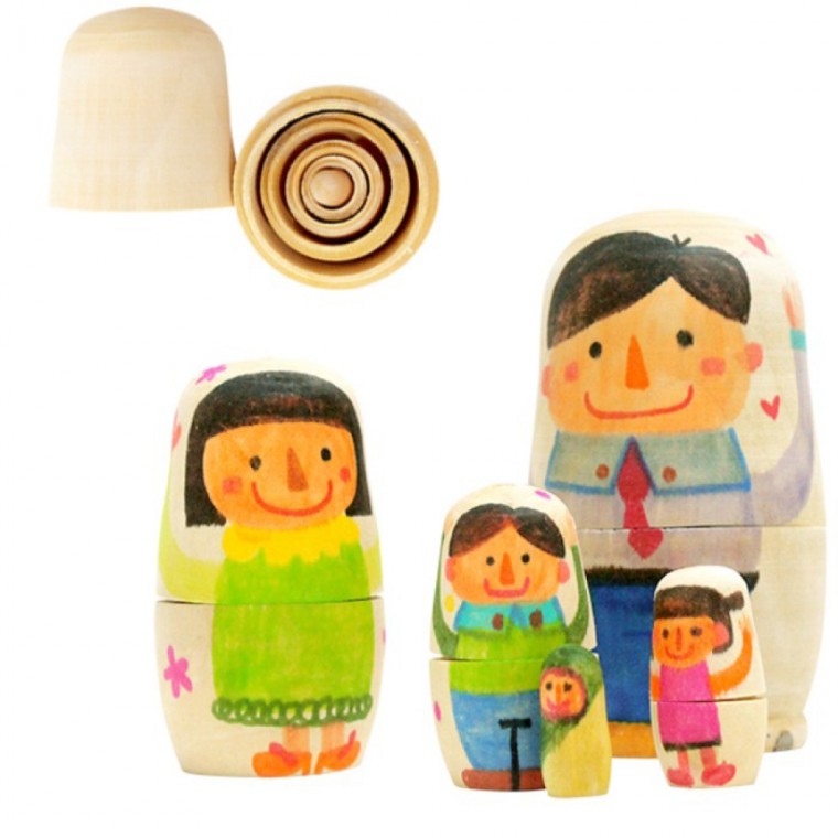 Búp bê Nga 5 tầng Matryoshka nhanh