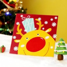 Bộ bảng vẽ tranh sơn dầu Rudolph DIY Giáng sinh DIYART