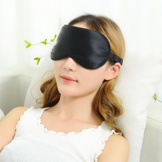 Good Sleep Soft Sleep Eye Mask Travel Portable Blackout Eye Mask (Đen)