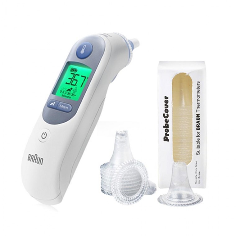 Braun nhiệt kế lọc nắp lọc ống kính Thermoscan tương thích nắp nạp lại 1 hộp 20 miếng