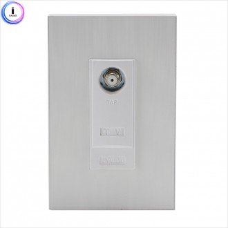 d09 55041Giao tiếp qua điện thoại (deco) 1 CATV 2 chiếc màu trắng 1 chiếc