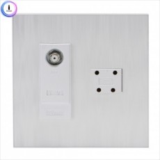 d09 55043 Điện thoại liên lạc (deco) 2 CATV+4P trắng 1 pc