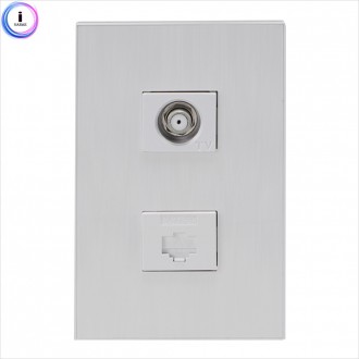 d09 58693 10 CATV 2 phòng + 8P trắng cho 1 liên lạc qua điện thoại (deco)