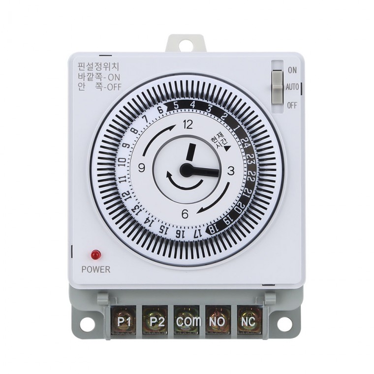 SIT-163P Bảng công tắc thời gian hẹn giờ an toàn 24 giờ bằng điện tích hợp 800W 5 đầu cuối