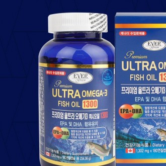 [Pure Hansam] Premium Ultra Fish Omega 3 / 180 viên cung cấp 6 tháng / EPA+DHA 1302mg / Omega 3