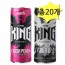 Hot Six The King Peach Crush 355 & Zero 355ml x 10 cái (tổng cộng 20) Nước tăng lực Đồ uống đóng hộp Nước giải khát có ga