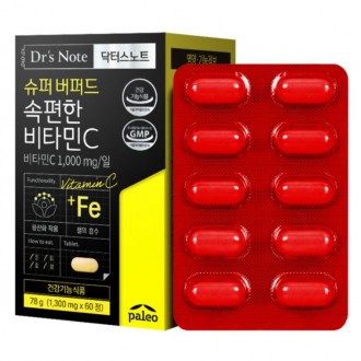 Dr.Snote Super Buffered Easy Vitamin C 1 300mg x 60 viên, dùng 2 tháng