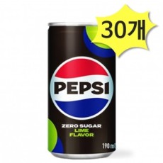 Pepsi Cola Zero 190ml x 30 nước ngọt có ga Zero Sugar lon Lotte Chilsung