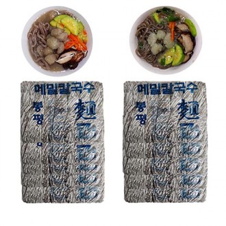 Bongpyeong kiều mạch kalguksu (mì tươi) - 1 hộp (1,4 kg x 10 túi) 70 phút Ongsimi kiều mạch kalguksu