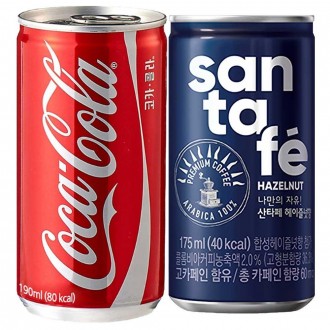 Coca-Cola 190ML + Hạt Phỉ Santa Fe 175ml (60 lon)