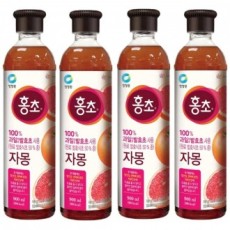 Daesang Cheongjeongwon Hongcho Bưởi 900ml x 4