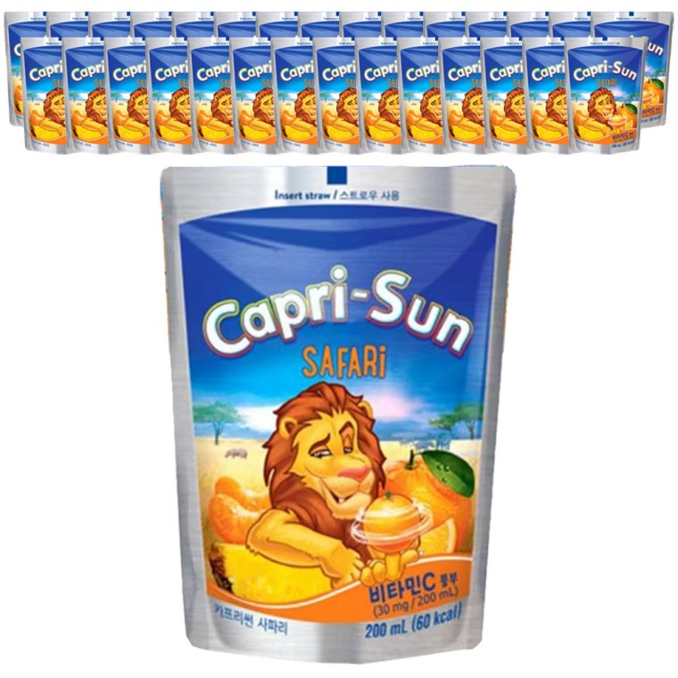 Capri Sun Safari 200ml x 30 gói (10 gói x 3 hộp)