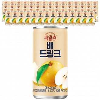 Nước Lê Haitai Fruit Village 175ml x 60 lon (2 hộp 30 lon)