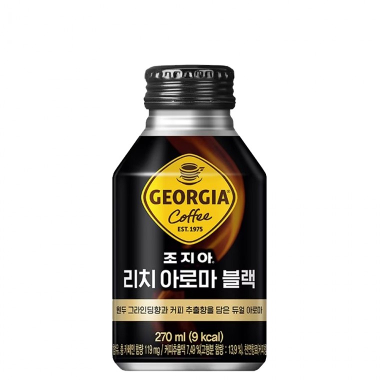 Georgia Rich Aroma Black 270ml x 24 đồ uống cà phê đồ ăn nhẹ văn phòng cà phê đóng chai