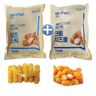 Phô mai que Dongwon 1kg (21gx46) + Viên kem phô mai 1kg (24gx41) - Tặng kèm