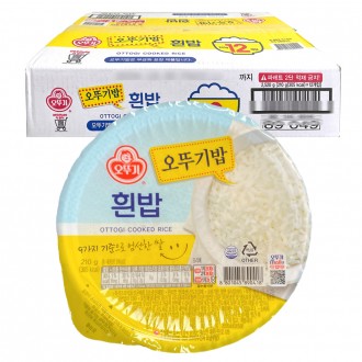 Gạo Ottogi Rice Delicious Rice 210g x 12 gạo ăn liền thiết thực và tiện lợi