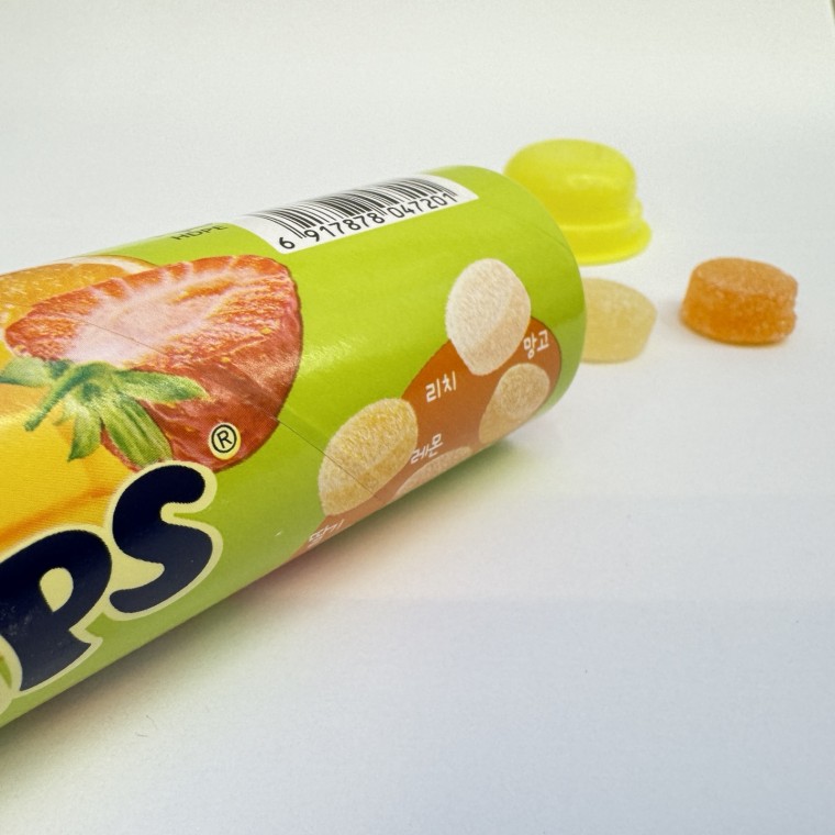 Fruitips mini thạch 1 viên kẹo dẻo trái cây tròn 70g