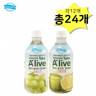 Đan Mạch Take Alive Cool Shine Muscat 500 & Sweetie Bưởi 500ml x 12 mỗi loại (tổng cộng 24) Đồ ăn nhẹ văn phòng cho thú cưng