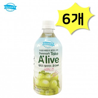 Đan Mạch Take Alive Cool Shine Muscat 500ml x 6 Thức uống dành cho thú cưng Đồ ăn nhẹ văn phòng