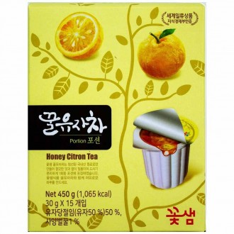 Nước trà chanh mật ong Kkotsaem 450g (30g x 15 miếng)